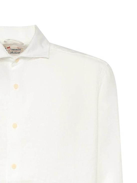 26SS 세인트바쓰 긴팔 셔츠 PAMP00101457L White - MC2 SAINT BARTH