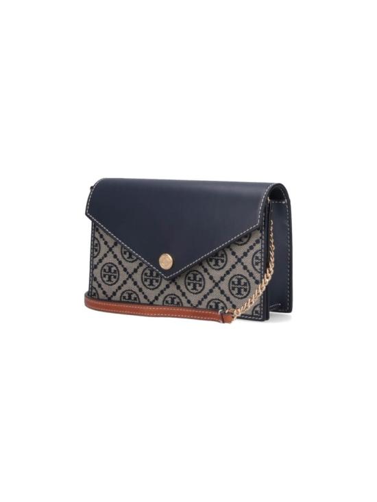 26FW 토리버치 T 모노그램 엔벨로프 숄더백 165016405 Blue - TORY BURCH