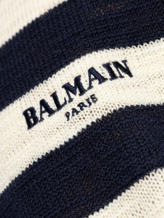 26FW 발망 터틀넥 HH1KH045KK15 SAT Blue - BALMAIN