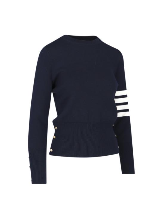 26FW 톰브라운 울 밀라노 스티치 클래식 4바 풀오버 니트 FKA239A 00014415 Blue - THOM BROWNE