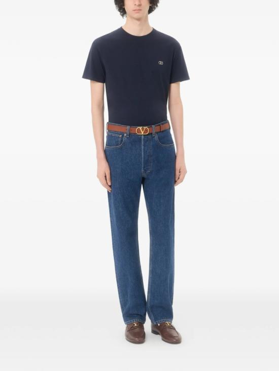 26FW 발렌티노 가라바니 반팔 티셔츠 9V3MG10VBMM Blue - VALENTINO GARAVANI