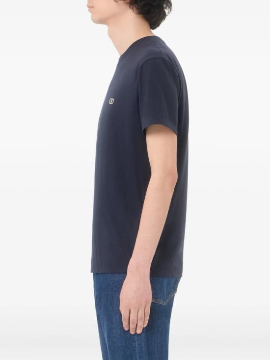 26FW 발렌티노 가라바니 반팔 티셔츠 9V3MG10VBMM Blue - VALENTINO GARAVANI