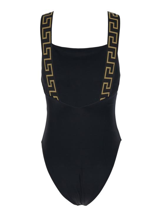 26FW 베르사체 그레카 보더 원피스 스윔수트 ABD010981A11119A1008 Black - VERSACE