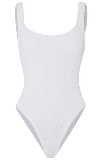 26SS 훈자 지 원피스 수영복 SQUARE NECK WHITE