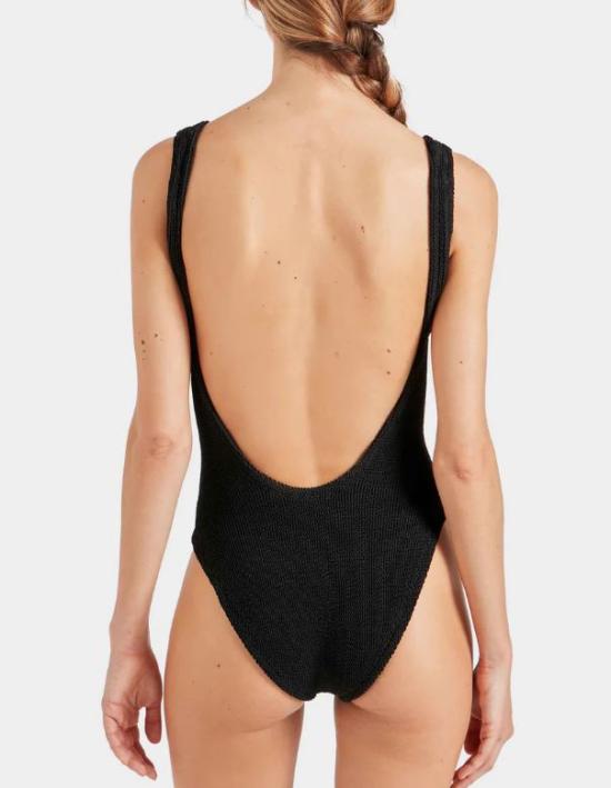 26SS 훈자 지 원피스 수영복 SQUARE NECK BLACK - HUNZA G