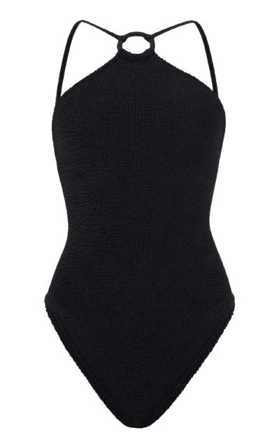 26SS 훈자 지 원피스 수영복 JASMINE BLACK
