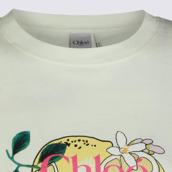 26FW 끌로에 반팔 티셔츠 CH26AJH08981 107 ICONIC MILK - CHLOE