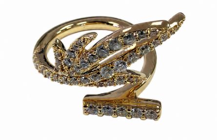 26SS 살바토레 페라가모 반지 760974 794537ORO CRYSTAL Oro