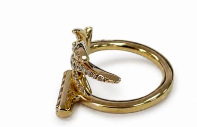 26SS 살바토레 페라가모 반지 760974 794537ORO CRYSTAL Oro - SALVATORE FERRAGAMO