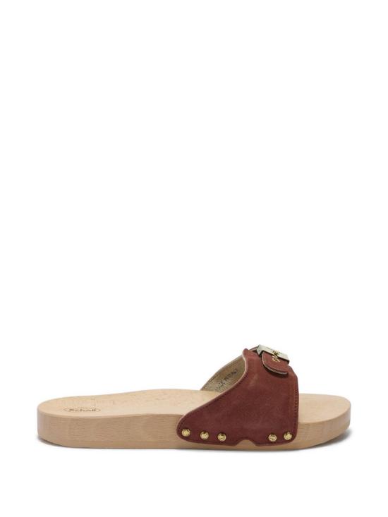 26SS 숄 뮬/슬리퍼 F00951 BRICK RED Brick red