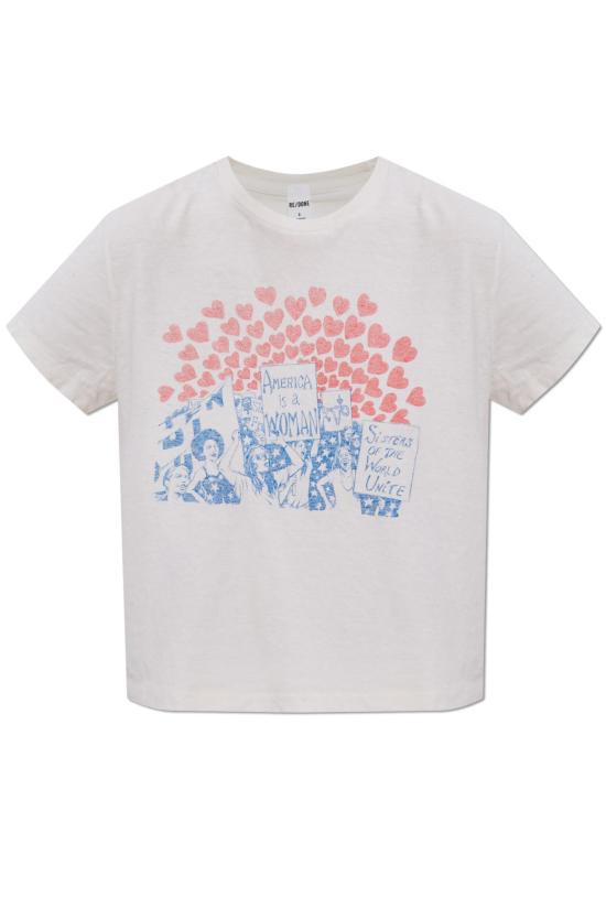 26SS 리던 반팔 티셔츠 02WBXT006 VINTAGE WHITE DOM