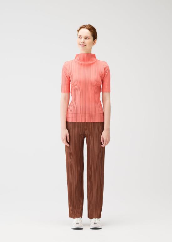 26SS 플리츠플리즈 스트레이트 팬츠 PP66JF38144 BROWN DOM