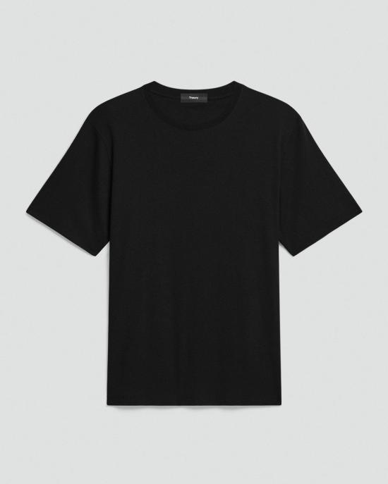 26SS 띠어리 반팔 티셔츠 P0794516 001 BLACK DOM