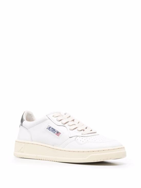 26FW 오트리 메달리스트 로우 레더 스니커즈 AULW LL05 Bianco - AUTRY