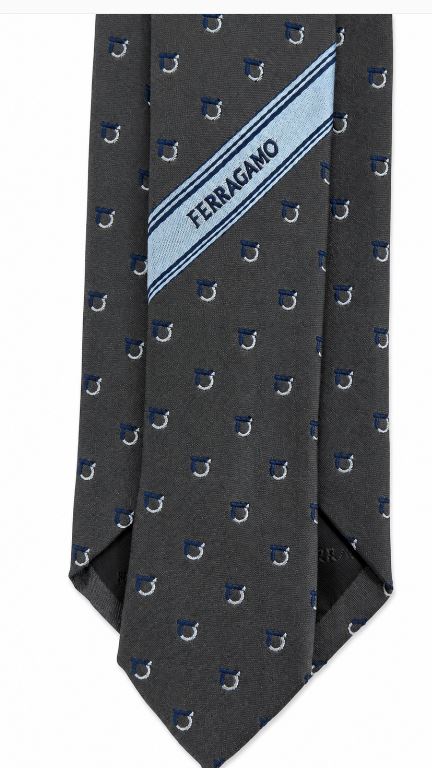 25FW 살바토레 페라가모 넥타이 784557 351281GRIGIO - SALVATORE FERRAGAMO