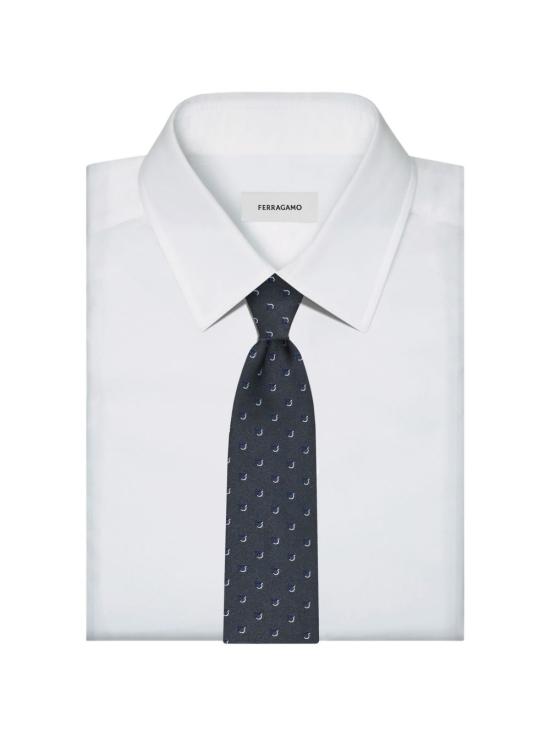25FW 살바토레 페라가모 넥타이 784557 351281GRIGIO - SALVATORE FERRAGAMO