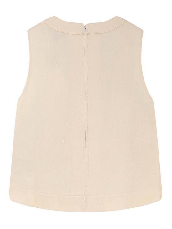 26SS 쉐르 민소매 티셔츠 CHE1006PAMPA BEI1322S Cream - SOEUR