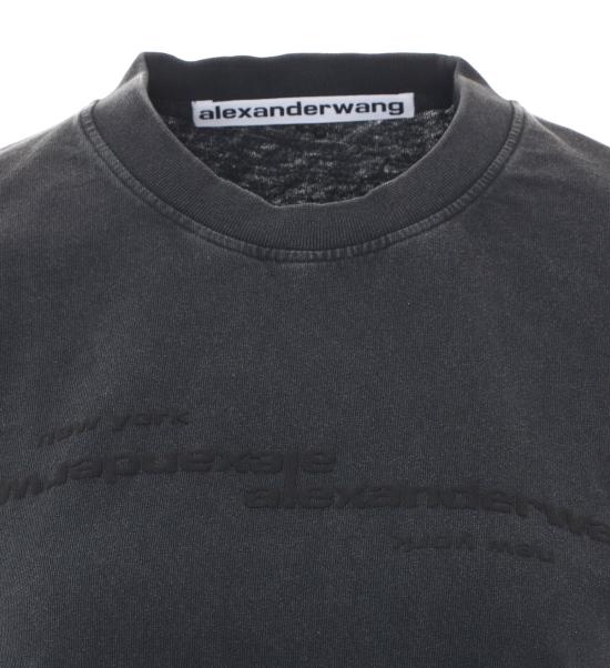 26FW 알렉산더 왕 반팔 티셔츠 1CC3261386 011 Black - ALEXANDER WANG