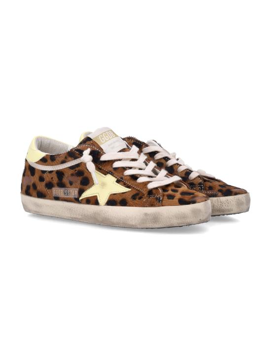 26FW 골든구스 SUPER STAR 슈퍼 스타 클래식 스니커즈 GWF00101F008685 55801 LEOPARD PALE YELLOW - GOLDEN GOOSE