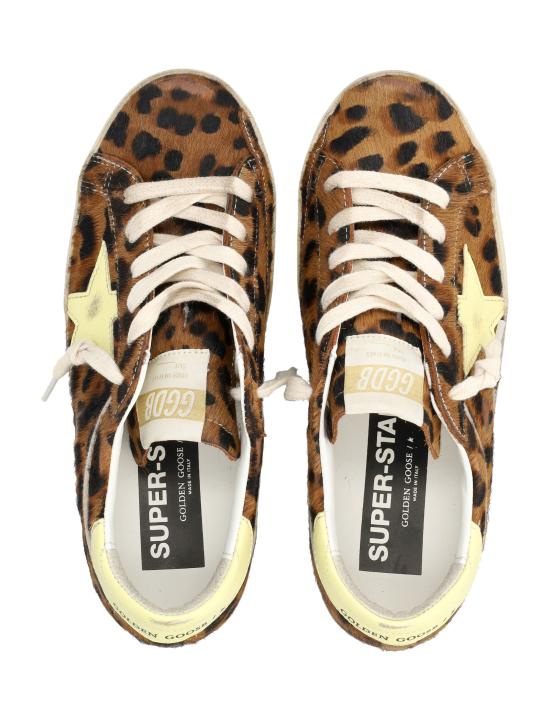 26FW 골든구스 SUPER STAR 슈퍼 스타 클래식 스니커즈 GWF00101F008685 55801 LEOPARD PALE YELLOW - GOLDEN GOOSE