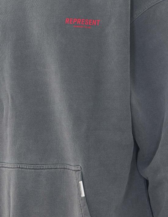 26FW 리프레젠트 후드 티셔츠 OCM41113 02 Grey - REPRESENT