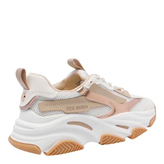 26SS 스티브매든 스니커즈 POSSESSION COCONUT MILK BRONZE White - STEVE MADDEN
