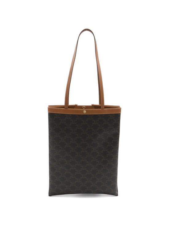 26SS 셀린느 미디움 플랫 쇼퍼백 트리옹프 캔버스 123832O90 03MI LUGGAGE - CELINE