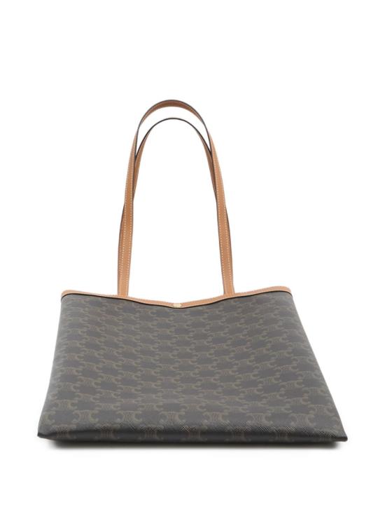 26SS 셀린느 미디움 플랫 쇼퍼백 트리옹프 캔버스 123832O90 03MI LUGGAGE - CELINE