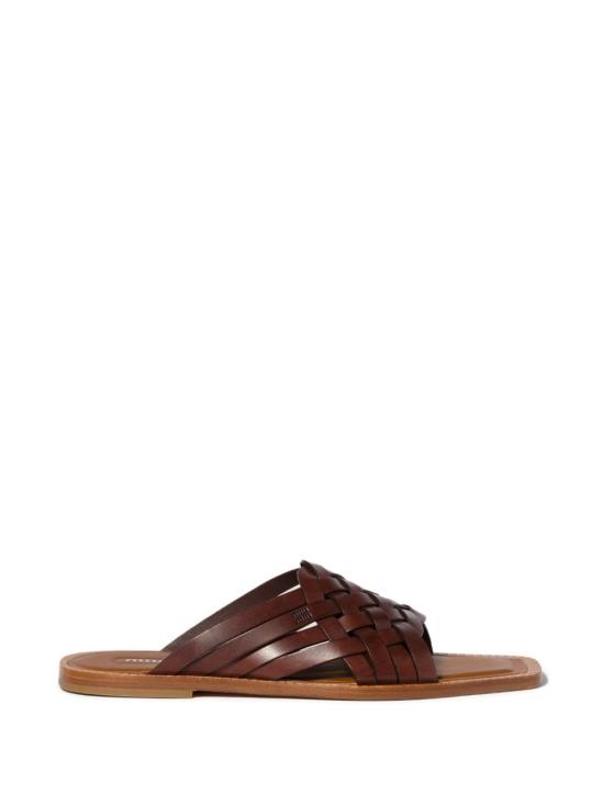26SS 미우미우 뮬/슬리퍼 5XX678 3ZN8F0201 BROWN