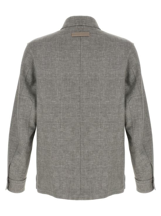 26SS 에르메네질도제냐 긴팔 셔츠 UHV22A3SOT6BN08262 Beige - ERMENEGILDO ZEGNA