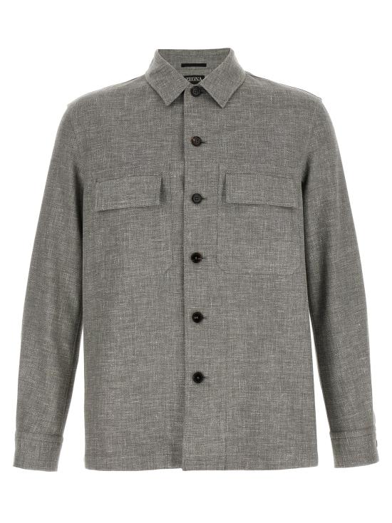 26SS 에르메네질도제냐 긴팔 셔츠 UHV22A3SOT6BN08262 Beige