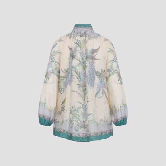 26FW 짐머만 블라우스 4538TSS262 CREAM SCARF FLORAL - ZIMMERMANN