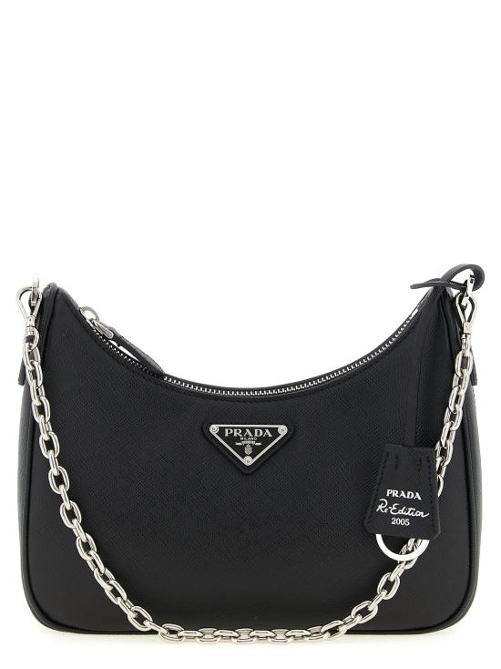 26FW 프라다 리에디션 레더 숄더백 1BH204VV2PNZVF0002 Black