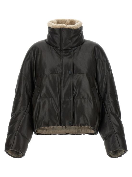 26FW 브루넬로 쿠치넬리 가죽 자켓 MPCTN7552C4192 Brown