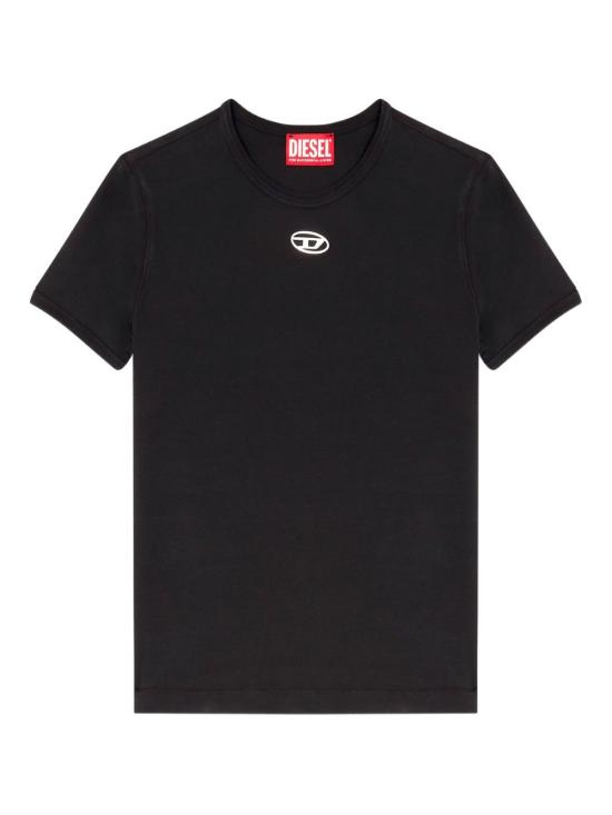 26FW 디젤 t-uncutieslong-od 반팔 티셔츠 A19917 0AHQH900 BLACK