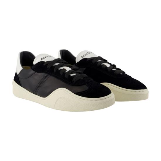 26FW 아크네 스튜디오 레더 스니커즈 BD0378 J83 black - ACNE STUDIOS