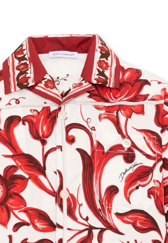 26FW [키즈] 돌체앤가바나 셔츠 L44S94 FI5OI I63TN RED - DOLCE & GABBANA