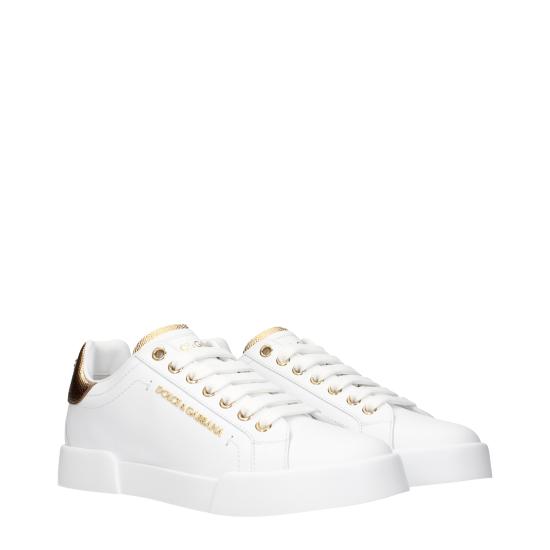 26SS 돌체앤가바나 카프스킨 나파 포르토피노 스니커즈 CK2329AN2988B996 - DOLCE & GABBANA