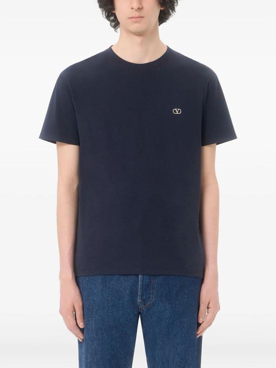 26FW 발렌티노 가라바니 반팔 티셔츠 VMG10VBMM 598 NAVY - VALENTINO GARAVANI
