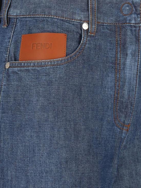 26FW 펜디 데님 팬츠 FLP863 AW8H F0QB0 NAVY - FENDI