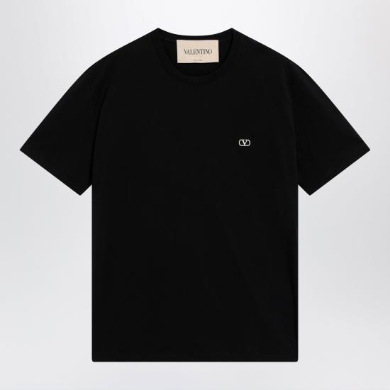 26FW 발렌티노 가라바니 반팔 티셔츠 9V3MG10VBMM Black