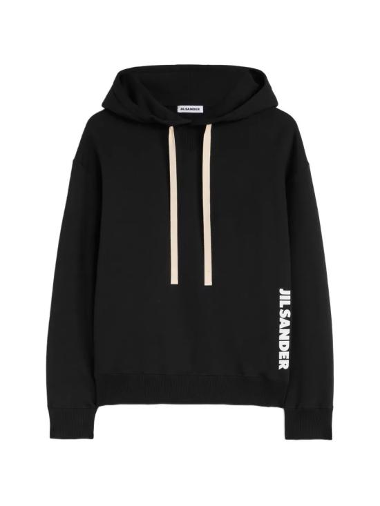 26FW 질샌더 후드 티셔츠 J02GU0123 J20128001 Black