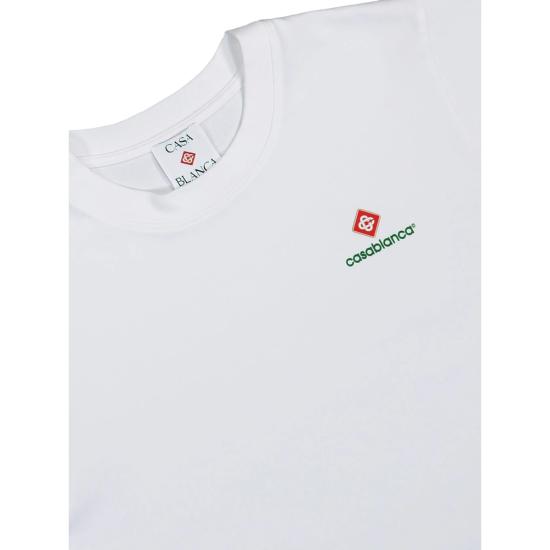 26FW 카사블랑카 반팔 티셔츠 PF26 JTS 001 11 CASPO WHITE - CASABLANCA