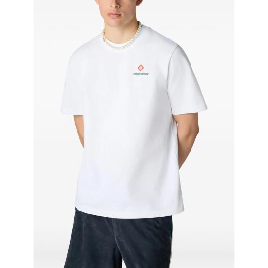 26FW 카사블랑카 반팔 티셔츠 PF26 JTS 001 11 CASPO WHITE - CASABLANCA