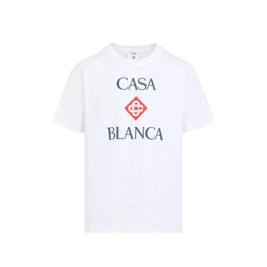 26FW 카사블랑카 반팔 티셔츠 PF26 JTS 001 20 CASTA WHITE