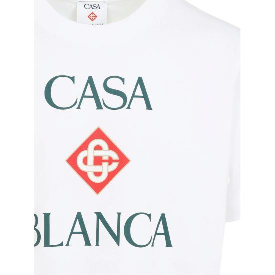 26FW 카사블랑카 반팔 티셔츠 PF26 JTS 001 20 CASTA WHITE - CASABLANCA