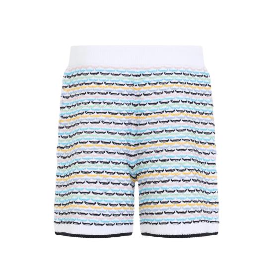 26FW 카사블랑카 숏팬츠 PF26 KW 1210 01 MULTI WHITE MULTICOLOUR - CASABLANCA
