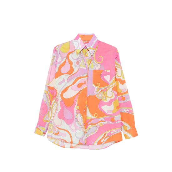 26SS 푸찌 블라우스 6HRJ11 6H734 027 PINK ORANGE