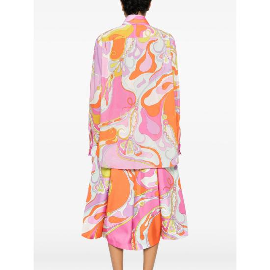 26SS 푸찌 블라우스 6HRJ11 6H734 027 PINK ORANGE - PUCCI