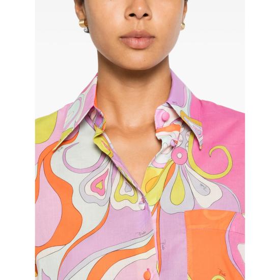 26SS 푸찌 블라우스 6HRJ11 6H734 027 PINK ORANGE - PUCCI